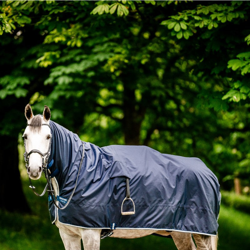 Horseware - Couverture de pluie Newmarket Rain witney navy | - Ohlala