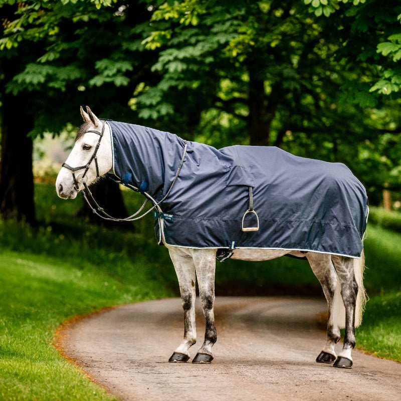 Horseware - Couverture de pluie Newmarket Rain witney navy | - Ohlala