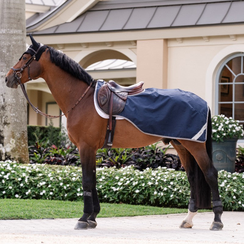 Horseware - Couvre-reins Amigo Ripstop marine/ titanium grey | - Ohlala