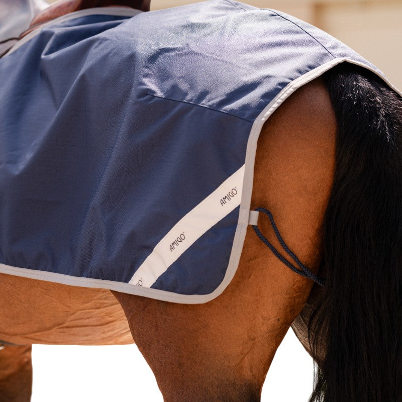Horseware - Couvre-reins Amigo Ripstop marine/ titanium grey | - Ohlala
