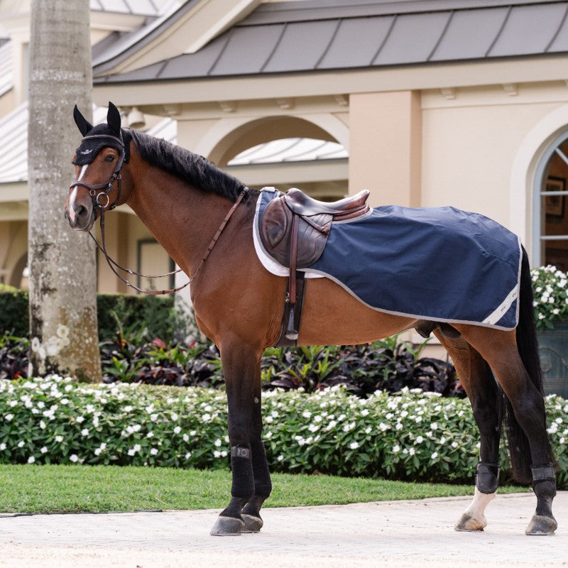 Horseware - Couvre-reins Amigo Ripstop marine/ titanium grey | - Ohlala