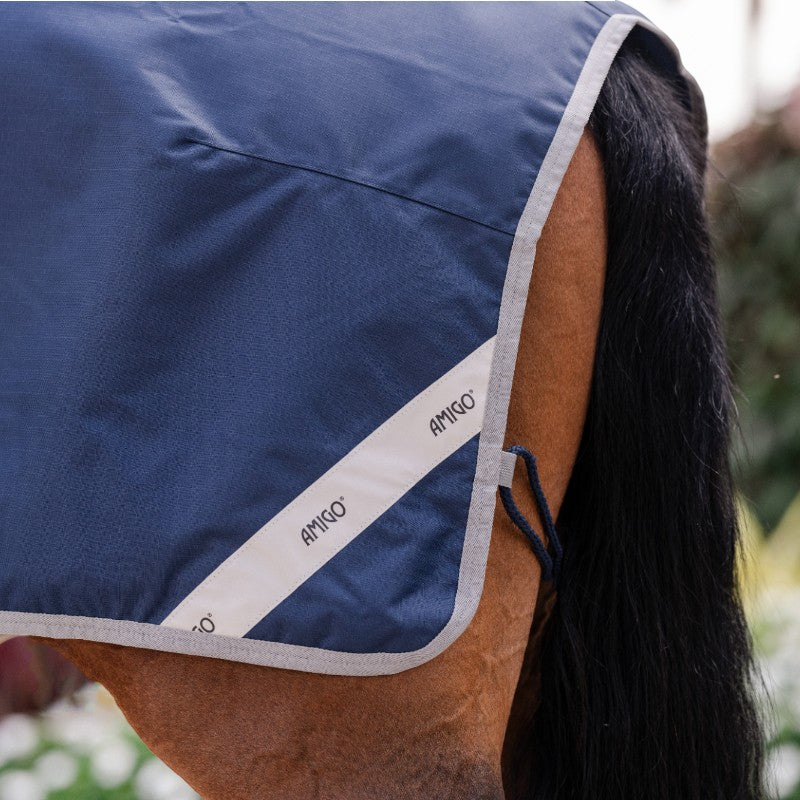 Horseware - Couvre-reins Amigo Ripstop marine/ titanium grey | - Ohlala