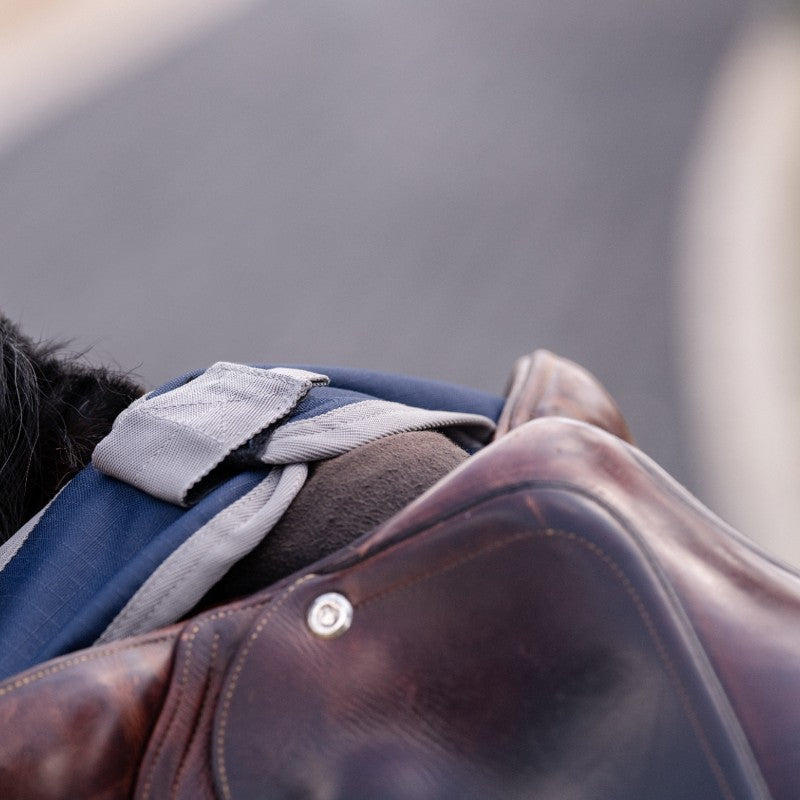 Horseware - Couvre-reins Amigo Ripstop marine/ titanium grey | - Ohlala