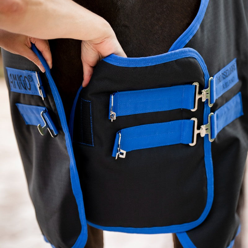 Horseware - Extension de poitrail Amigo noir/ classic blue | - Ohlala