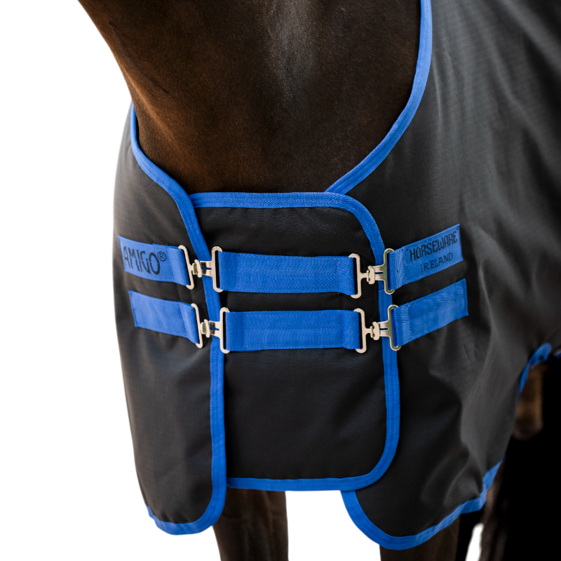Horseware - Extension de poitrail Amigo noir/ classic blue | - Ohlala
