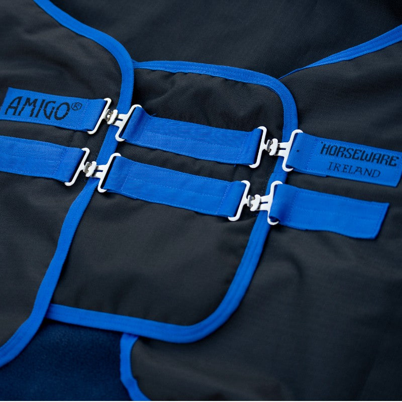 Horseware - Extension de poitrail Amigo noir/ classic blue | - Ohlala