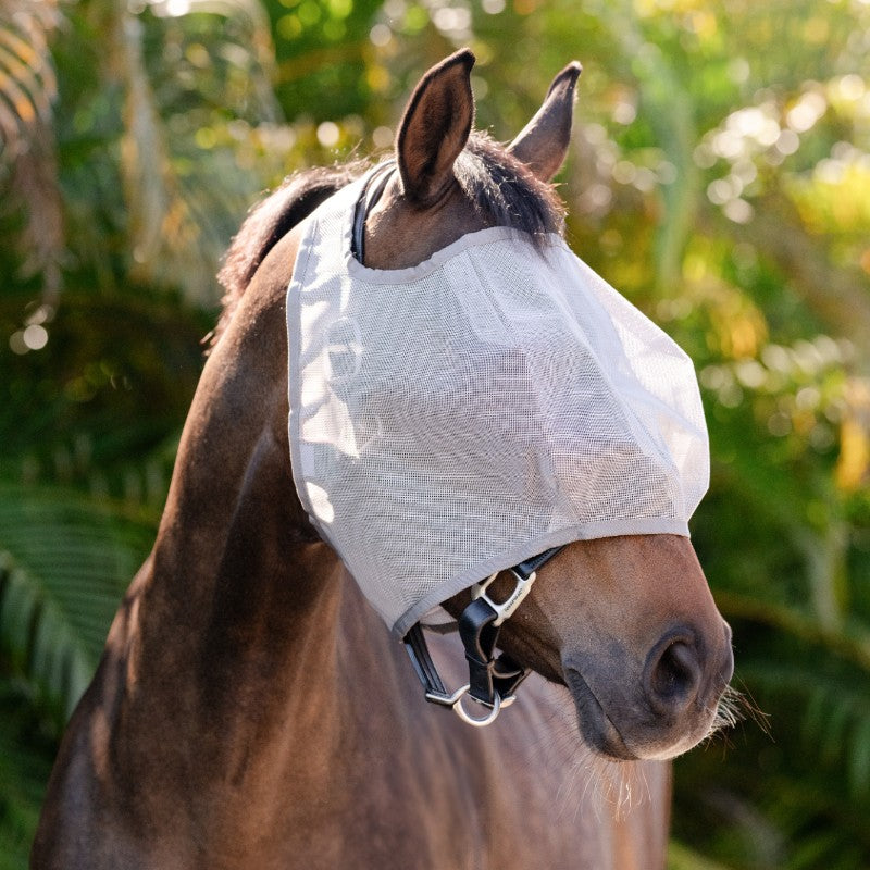 Horseware - Masque anti-mouches sans oreilles Amigo Flymask argent/ titanium grey | - Ohlala