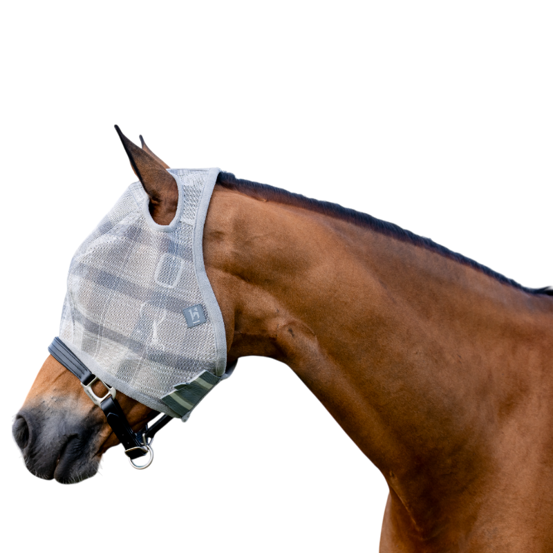 Horseware - Masque anti-mouches sans oreilles Newmarket witney charcoal | - Ohlala