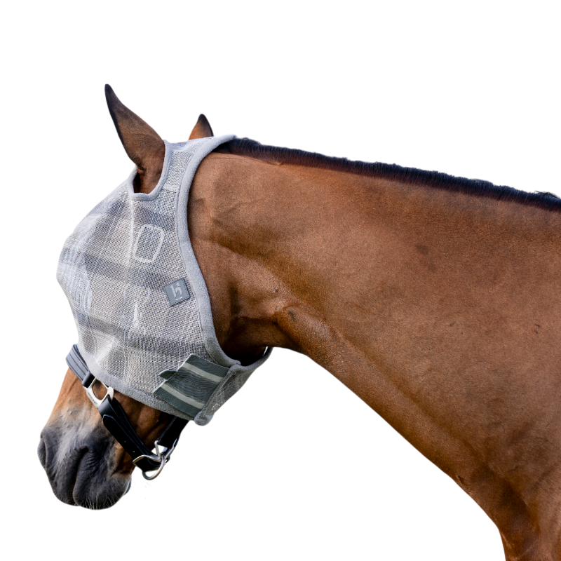 Horseware - Masque anti-mouches sans oreilles Newmarket witney charcoal | - Ohlala