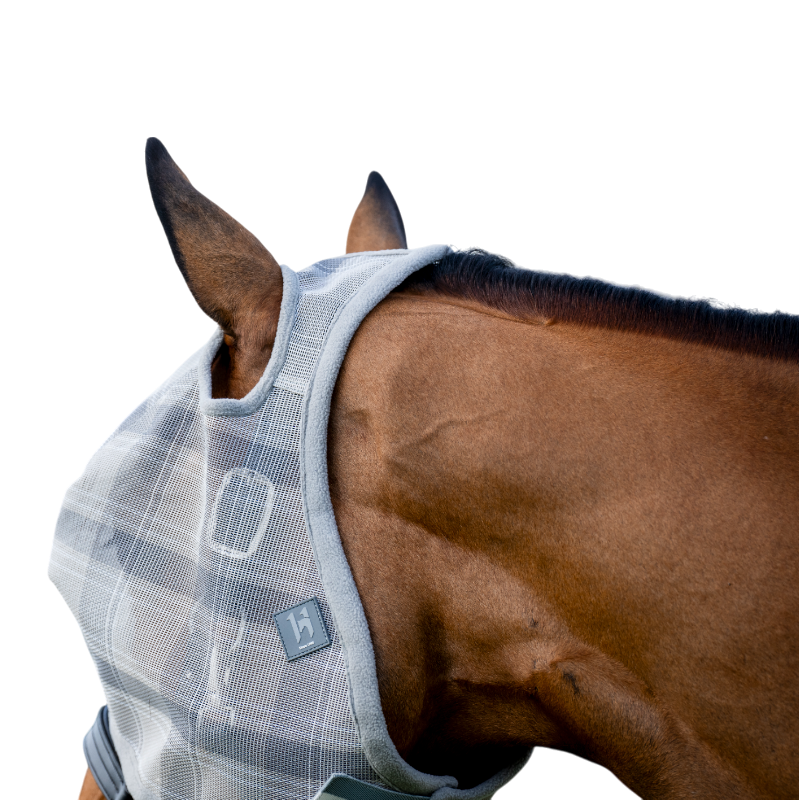 Horseware - Masque anti-mouches sans oreilles Newmarket witney charcoal | - Ohlala