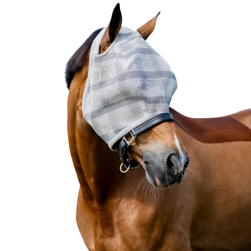 Horseware - Masque anti-mouches sans oreilles Newmarket witney charcoal | - Ohlala
