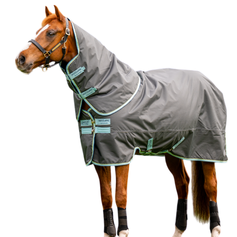 Horseware - Couverture d'extérieur Amigo Hero Ripstop Plus shadow/ blue haze/ marine 200g | - Ohlala