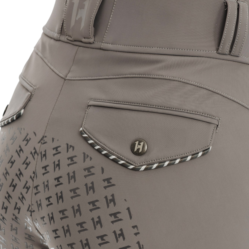 Horseware - Pantalon d'équitation femme Newmarket High Rise thunderstorm full grip | - Ohlala