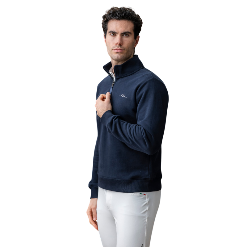 Horseware - Sweat à col zippé homme Gabriel marine | - Ohlala