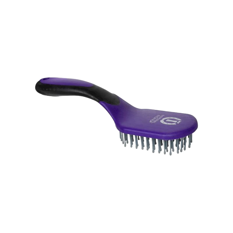 Imperial Riding - Brosse à crins Boomerang violet | - Ohlala