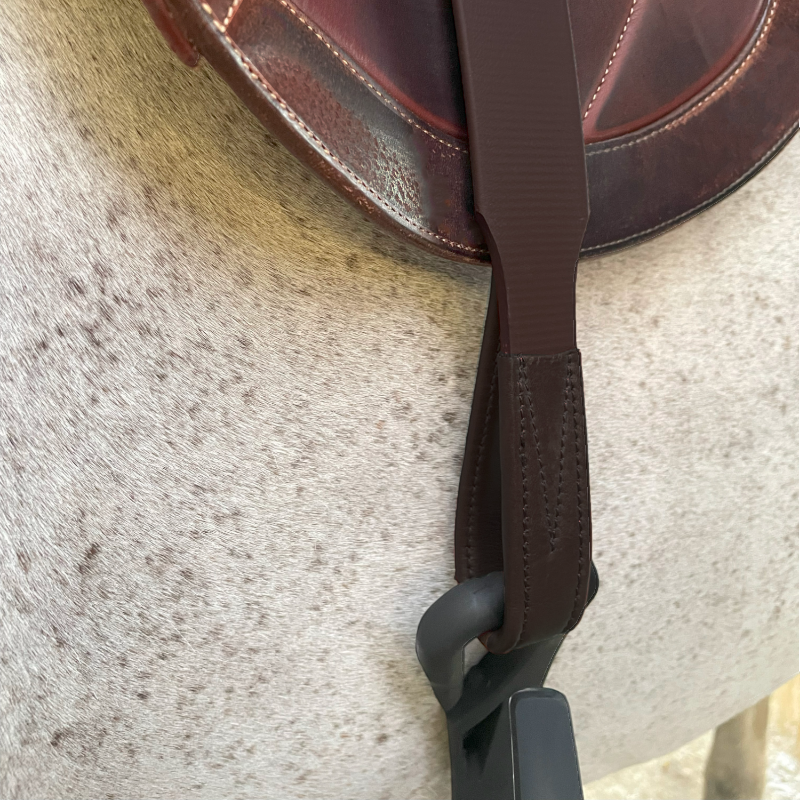 Jump'In - Étrivières en cuir Biothane noisette | - Ohlala