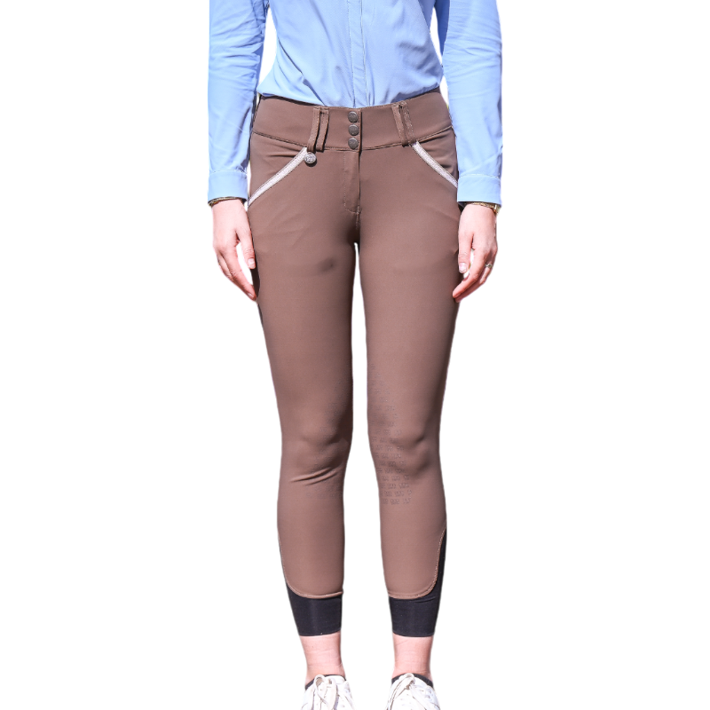 Jump'In - Pantalon d'équitation femme Sofia grège | - Ohlala