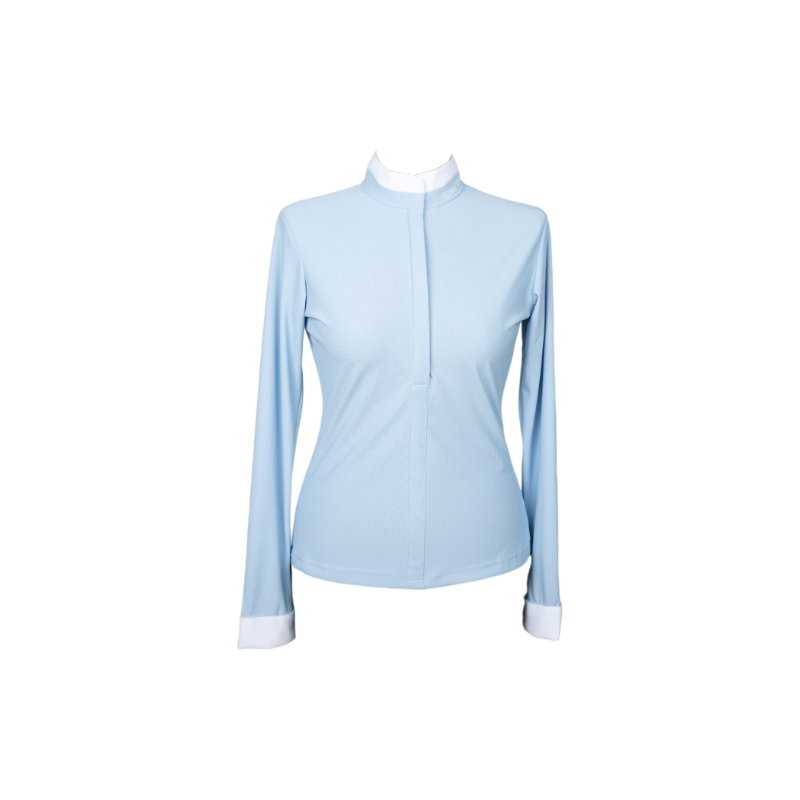 Jump'In - Chemise manches longues de concours femme Carla bleu ciel | - Ohlala