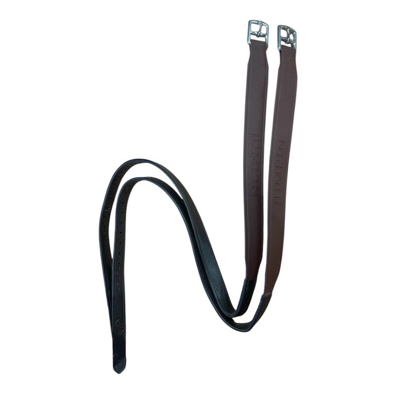 Jump'In - Étrivières en cuir Biothane noisette | - Ohlala