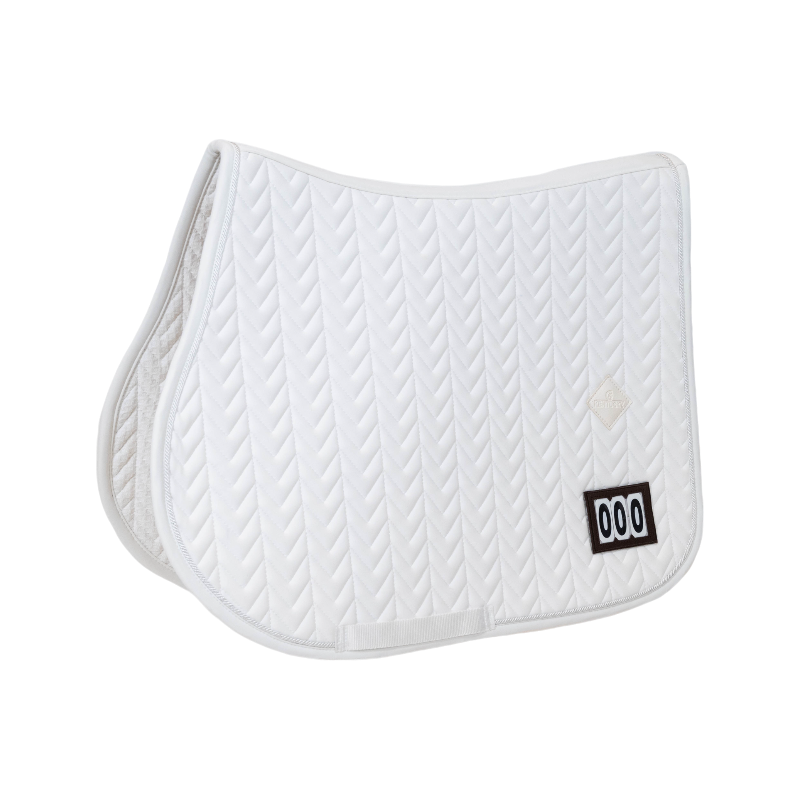 Kentucky Horsewear - Tapis de selle Fishbone Compétition 2 numéros blanc | - Ohlala
