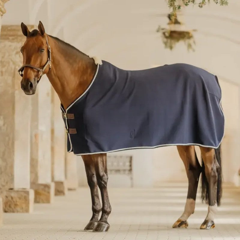 Kentucky Horsewear - Chemise séchante Show Vegan Wool marine | - Ohlala