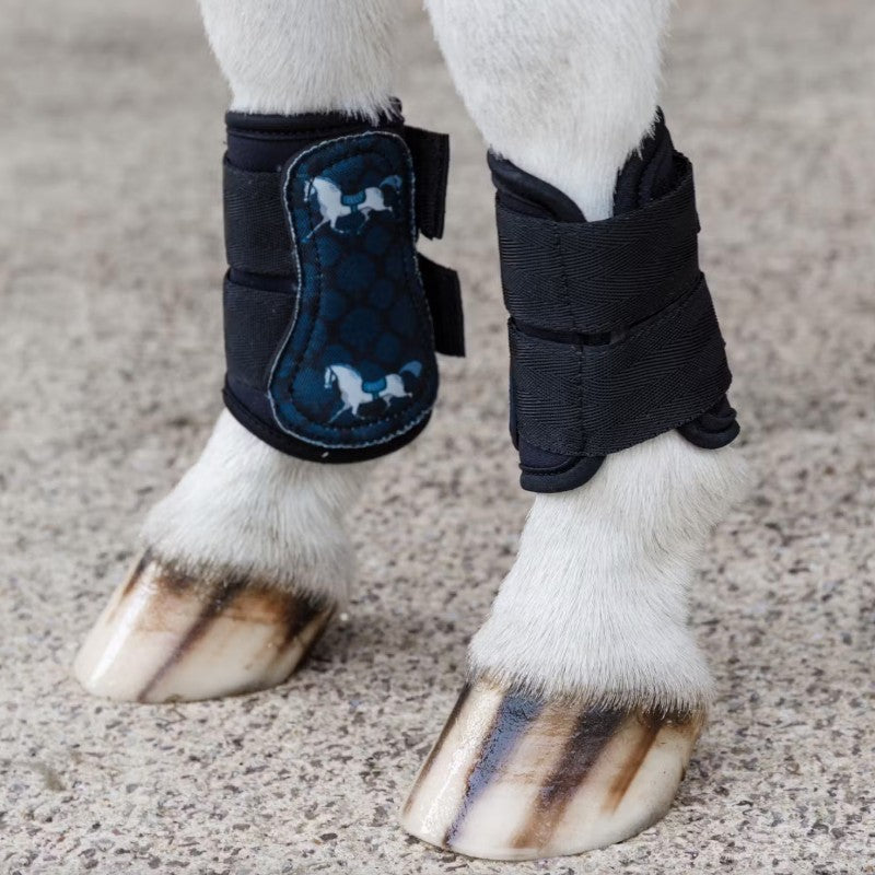 Kentucky Horsewear - Guêtres antérieurs motif cheval Sammy Collection noir | - Ohlala