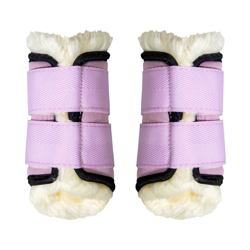 Kentucky Horsewear - Guêtres mouton antérieurs paillette Sammy Collection vieux rose | - Ohlala