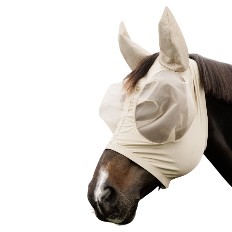 Kentucky Horsewear - Masque anti-mouches Slim Fit beige | - Ohlala