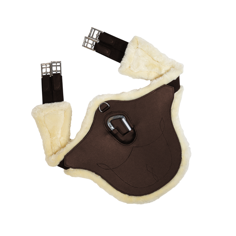 Kentucky Horsewear - Sangle bavette anatomique mouton choco marron | - Ohlala