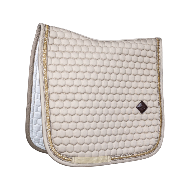 Kentucky Horsewear - Tapis de dressage Glitter Band beige | - Ohlala