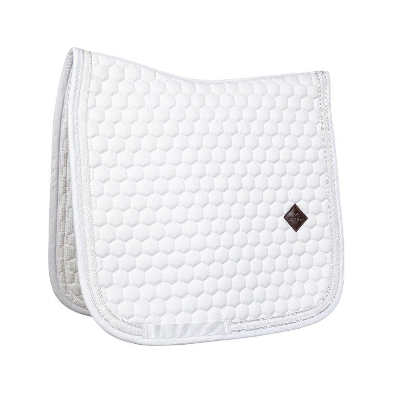 Kentucky Horsewear - Tapis de dressage Glitter Band blanc/ blanc | - Ohlala