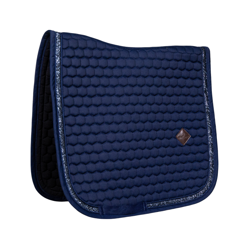 Kentucky Horsewear - Tapis de dressage Glitter Band marine | - Ohlala