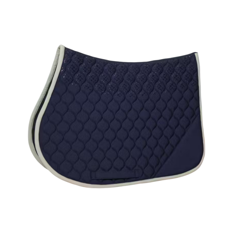 Kentucky Horsewear - Tapis de selle Softshell Onion Quilt marine/beige | - Ohlala