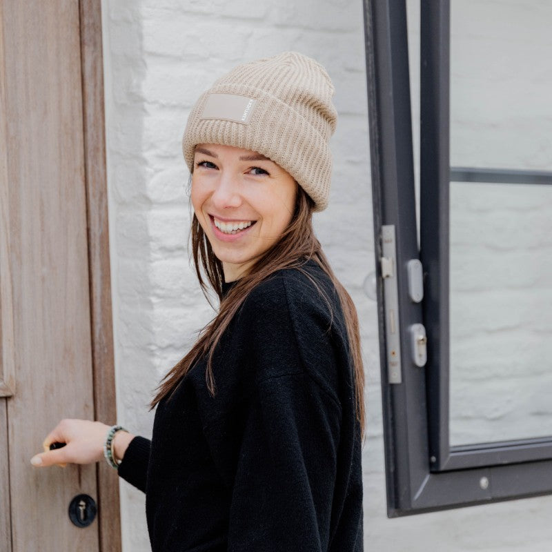 Kentucky Horsewear - Bonnet Rubber logo beige | - Ohlala