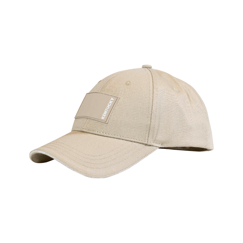 Kentucky Horsewear - Casquette Rubber logo beige | - Ohlala