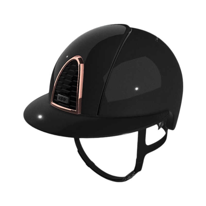 KEP - Casque Cromo 2.0 shine noir logo rose gold polo diamond | - Ohlala