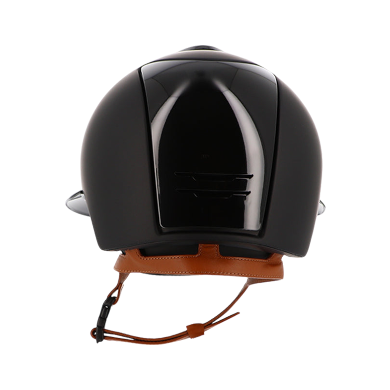 KEP - Casque Cromo 2.0 textile polo polish black jugulaire beige | - Ohlala