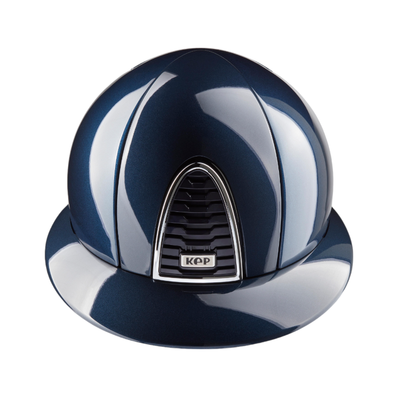 KEP - Casque d'équitation Cromo 2.0 New Shine blue visière polo | - Ohlala