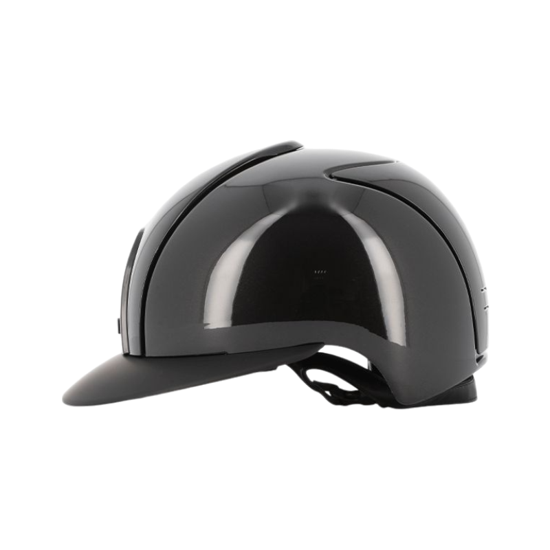 KEP - Casque d'équitation Cromo 2.0 Shine noir visière polo matt | - Ohlala