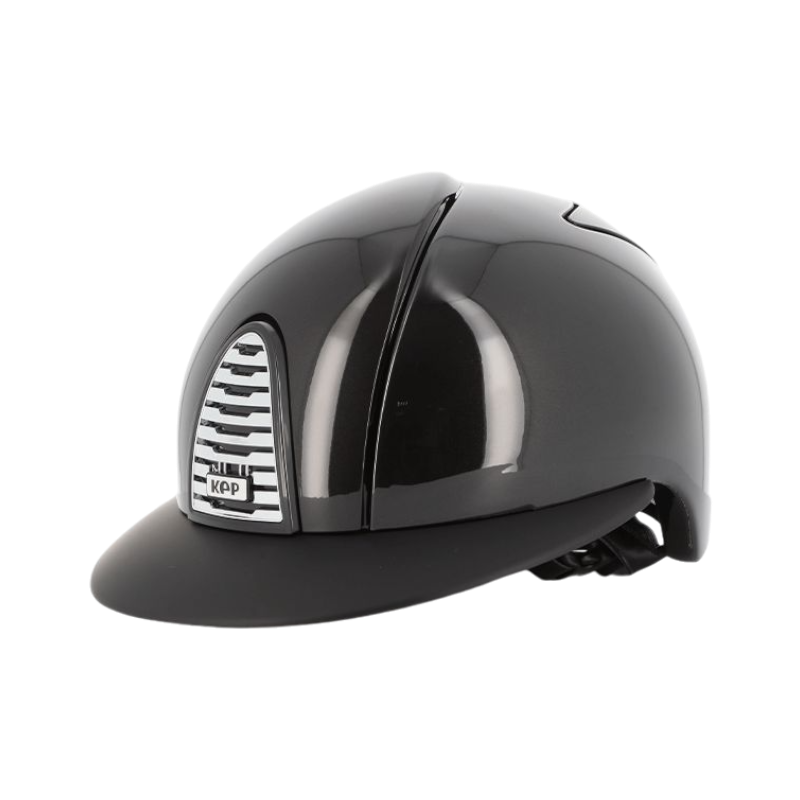 KEP - Casque d'équitation Cromo 2.0 Shine noir visière polo matt | - Ohlala