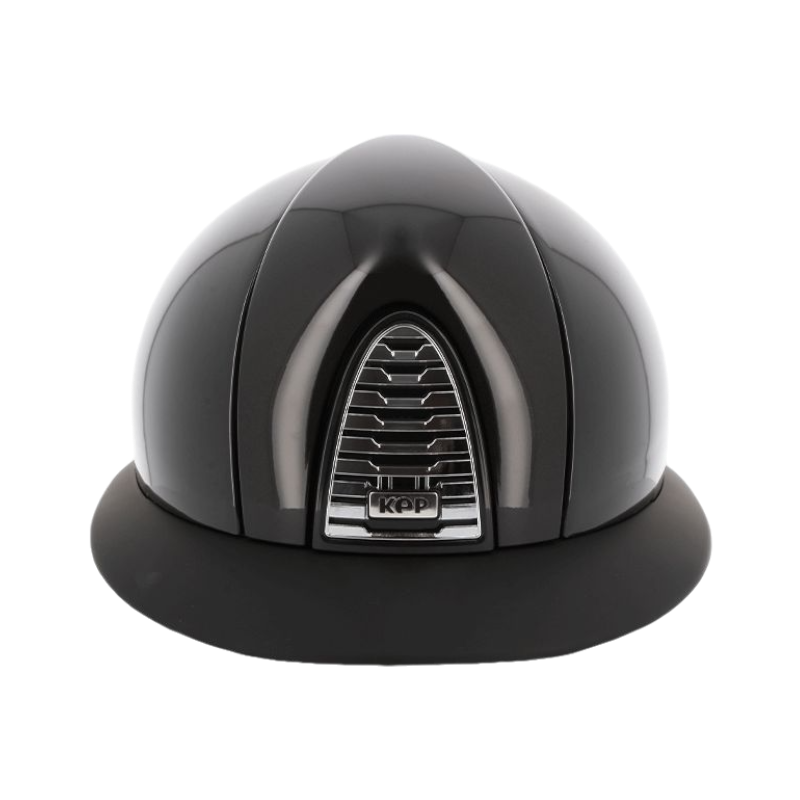 KEP - Casque d'équitation Cromo 2.0 Shine noir visière polo matt | - Ohlala