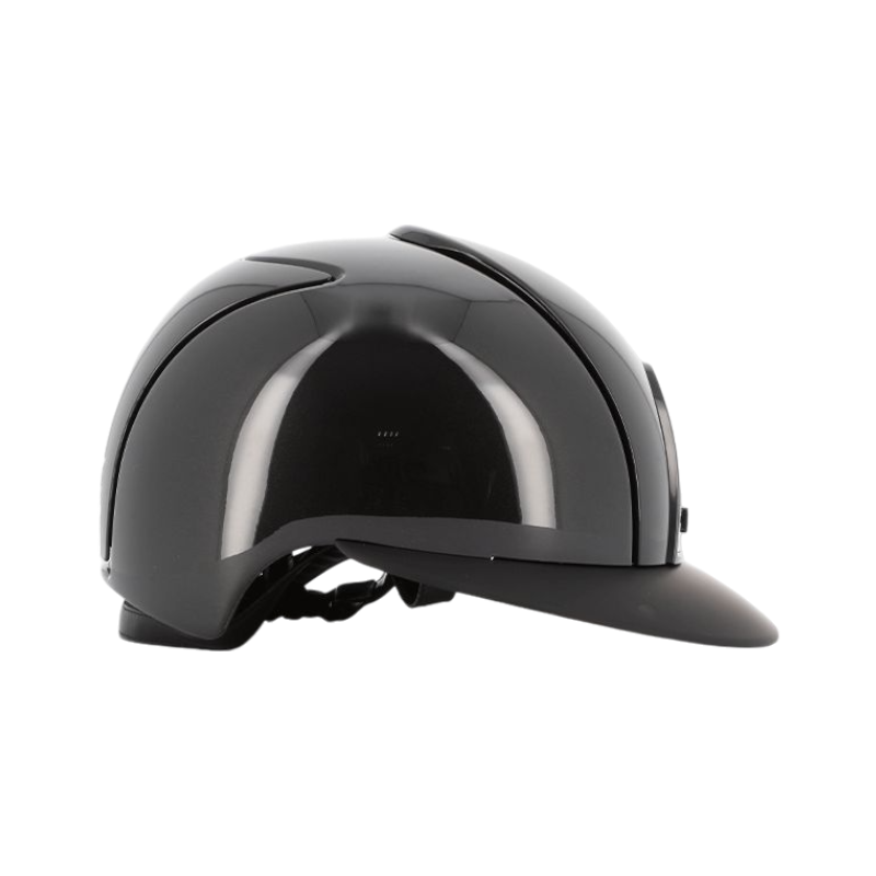 KEP - Casque d'équitation Cromo 2.0 Shine noir visière polo matt | - Ohlala