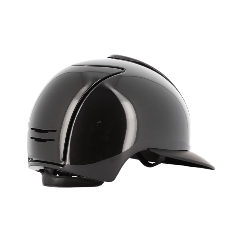 KEP - Casque d'équitation Cromo 2.0 Shine noir visière polo matt | - Ohlala