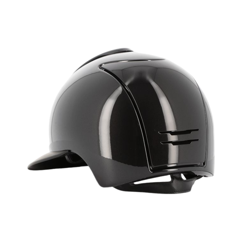 KEP - Casque d'équitation Cromo 2.0 Shine noir visière polo matt | - Ohlala