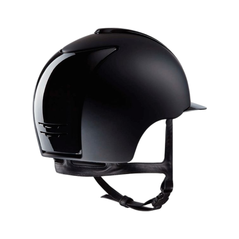 KEP - Casque d'équitation Cromo 2.0 Textile/ Polish black visière standard | - Ohlala