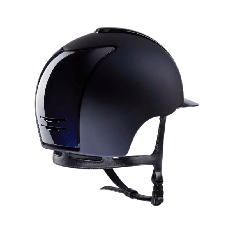 KEP - Casque d'équitation Cromo 2.0 Textile/ Polish blue visière standard | - Ohlala