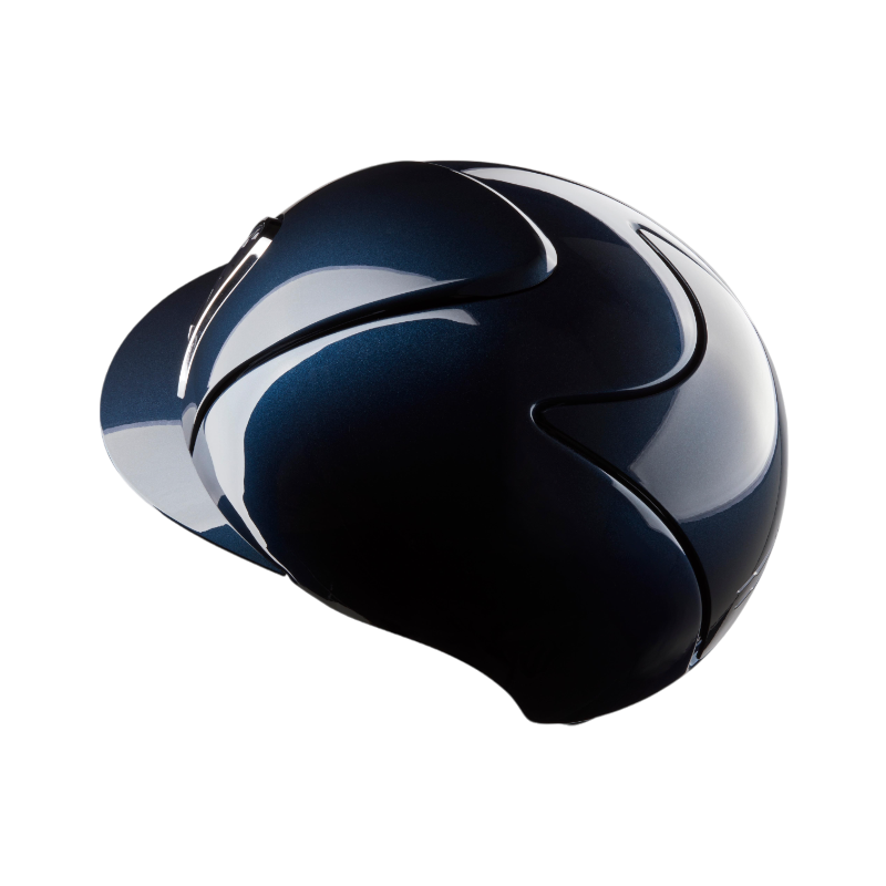 KEP - Casque d'équitation Cromo 2.0 New Shine blue visière standard | - Ohlala