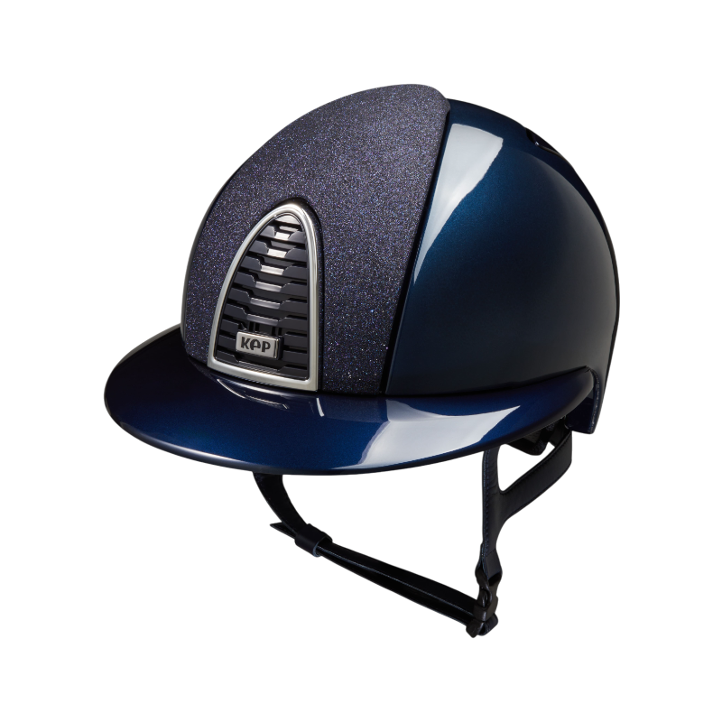 KEP - Casque d'équitation Cromo 2.0 édition limitée Shine Star blue visière polo | - Ohlala