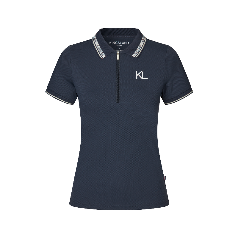 Kingsland - Polo manches courtes femme KLNaira marine | - Ohlala