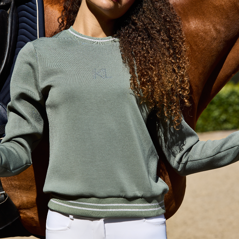 Kingsland - Sweat manches longues femme KLLilian green agave | - Ohlala